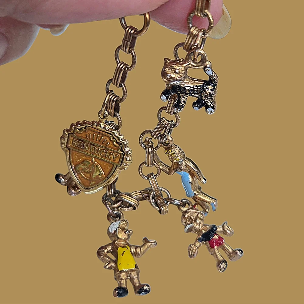 Walt Disney Production Vintage Pinocchio Charm Bracelet